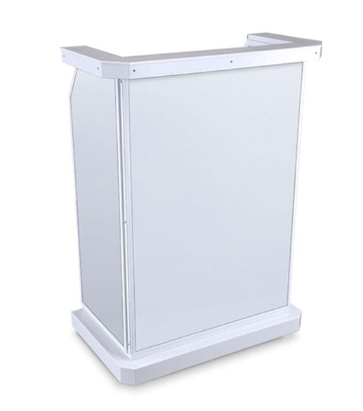 Deluxe Hostess Stand White