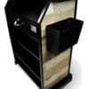Deluxe Hostess Stand Black Frame With Menu Holder