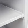 Deluxe Hostess Stand White Frame Shelf - Closeup