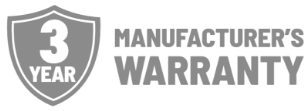 3 year manufacturers warranty