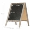 Vintaged Wooden A-Frame Double-Sided Chalkboard Dims