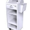 White Compact Stand with Menu Holder