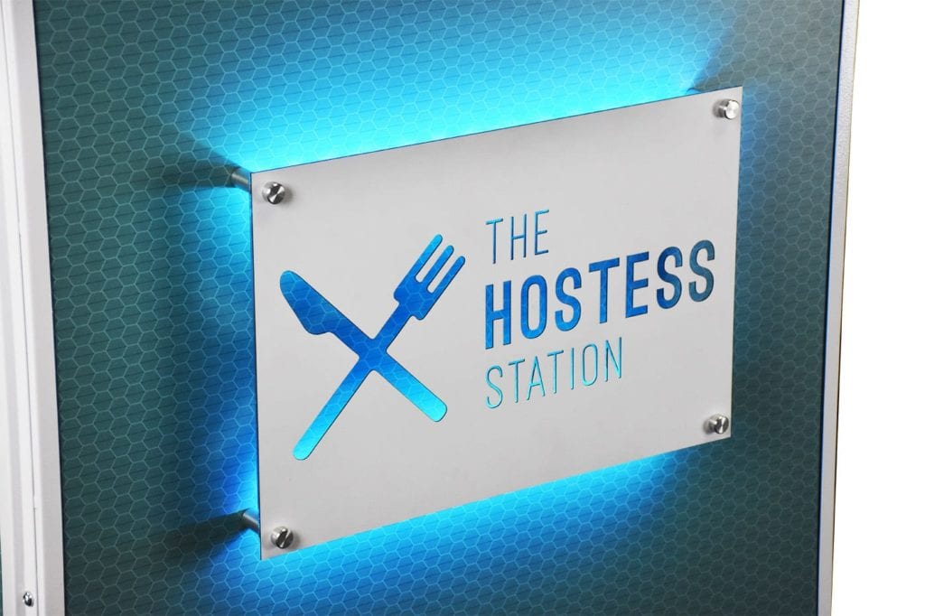 Hostess Station LED Sign