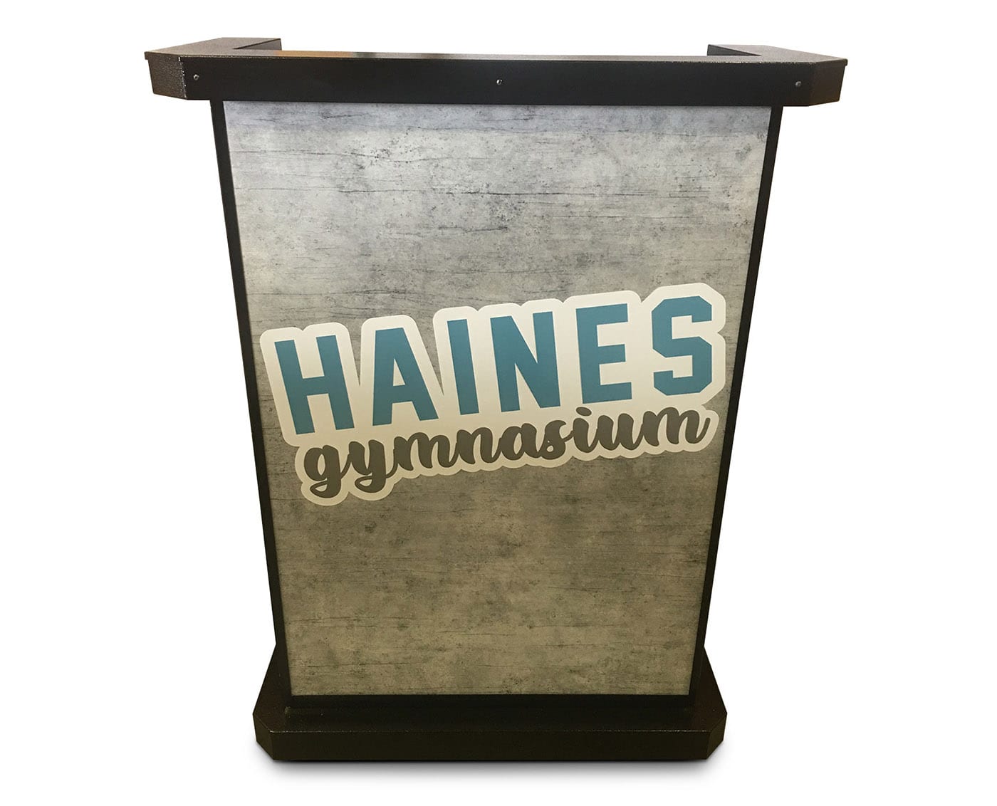 Deluxe Hostess Stand Haines Gymnasium - Front