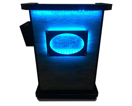 Tailfins Waterfront Grill with Menu Holder,LED and Sign
