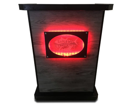 Tailfins Waterfront Grill with LED and Sign - front