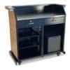 Team Hostess Stand in Black Frame with Laminate and Foam Insulated Box