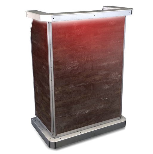 Rustic Deluxe Hostess Station Forged Steel LED